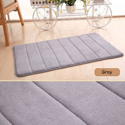 40 60cm Coral Velvet Non Slip Mat Bath Bathroom Bedroom Carpet Floor Shower Rug Bathmats Rugs Toilet Covers Home Garden