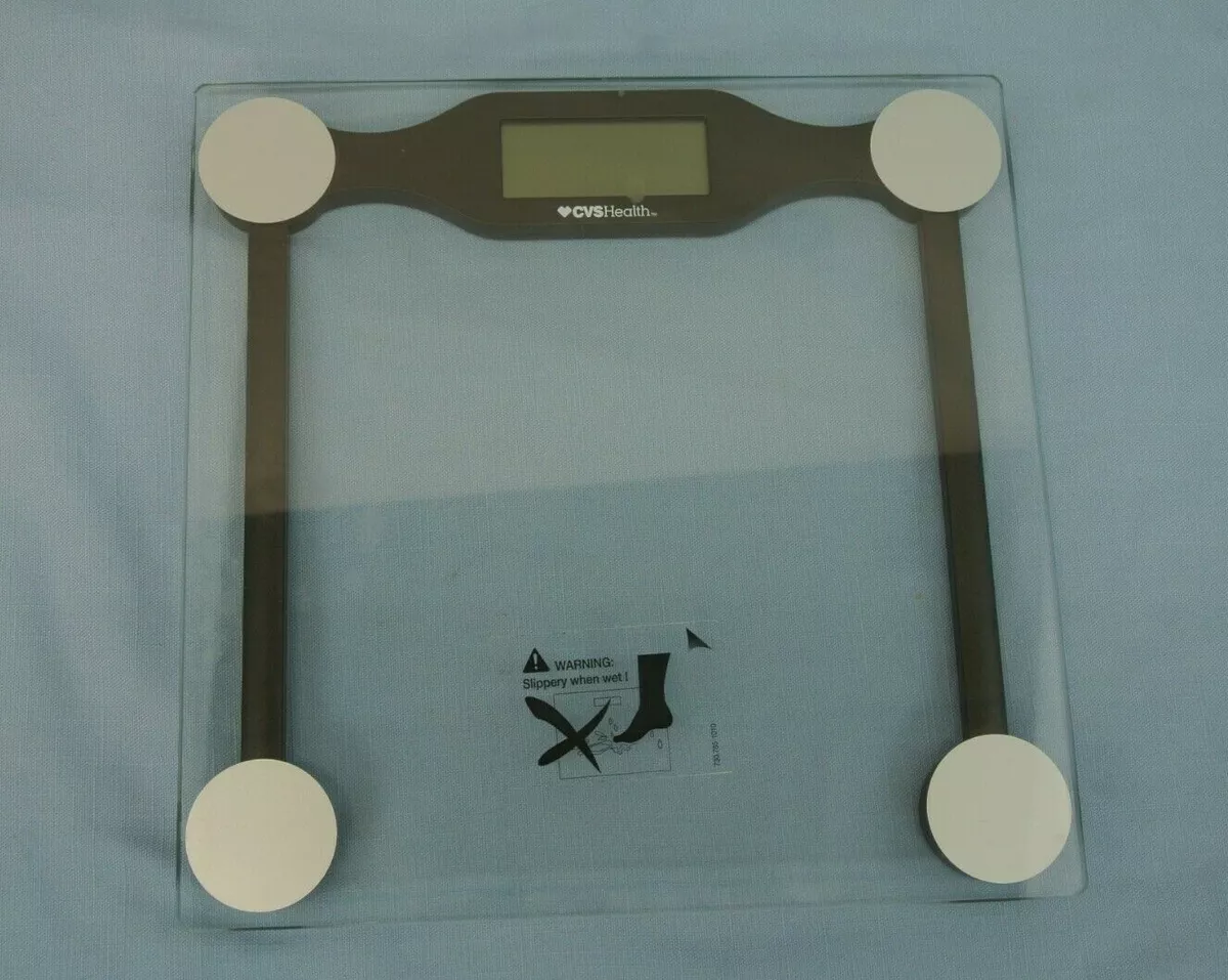 CLEAR GLASS DIGITAL BODY WEIGHT SCALE LARGE NUMBERS BATHROOM