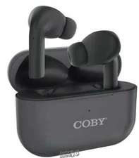 Coby-True Wireless Earbuds Black Rechargeable Battery 5 Hours Playtime