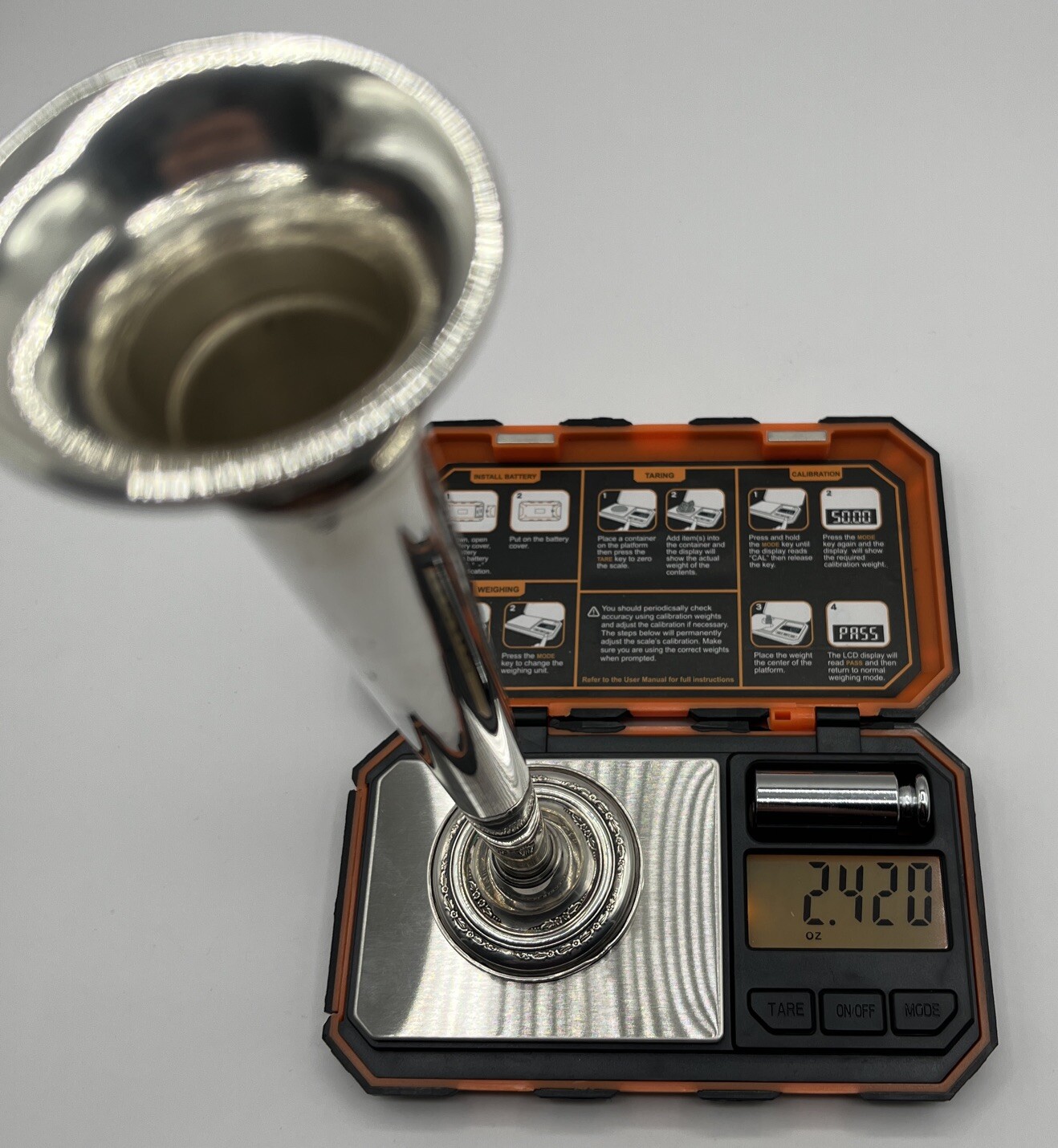 Tall International Sterling Silver &ldquo;Courtship&rdquo; Weighted Candleholder