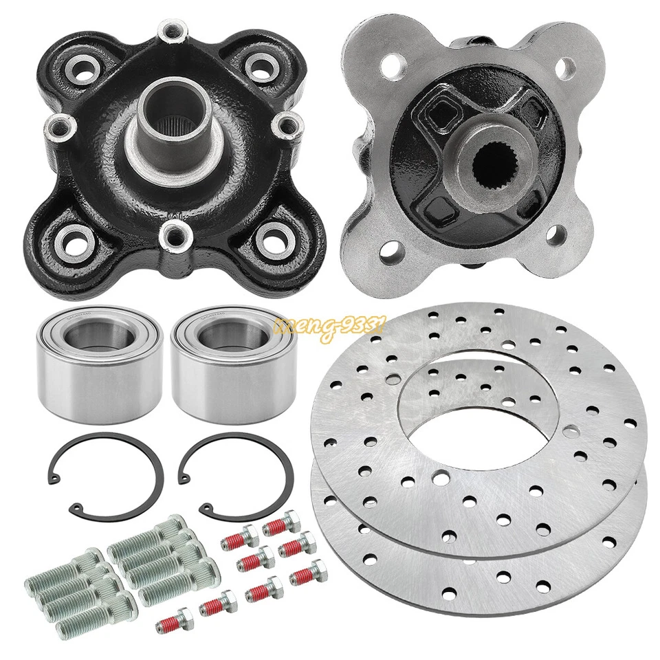 Kits de pernos de cojinete de rotor de freno de cubo de rueda trasera para Polaris Ranger XP 1000 2017-22 Foto 2 de 4