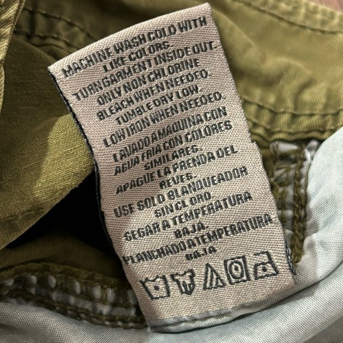 Raw X Cargo Shorts Mens 30 Green With Woven Belt Double Pocket - Picture 7 of 13