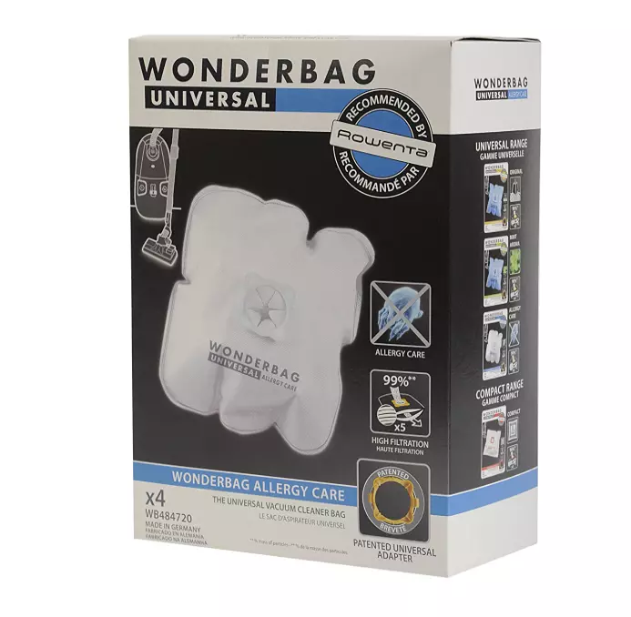 Sacs ROWENTA WB484720, ENDURA, WONDERBAG ALLERGY CARE, SILENCE FORCE