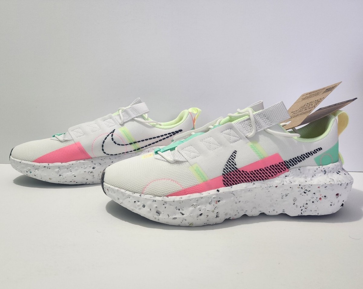 nike crater impact summit white green glow