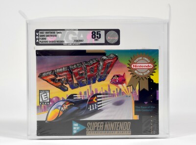 Nintendo SNES,F-Zero Players Choice,Neu,VGA Silber 85 NM+