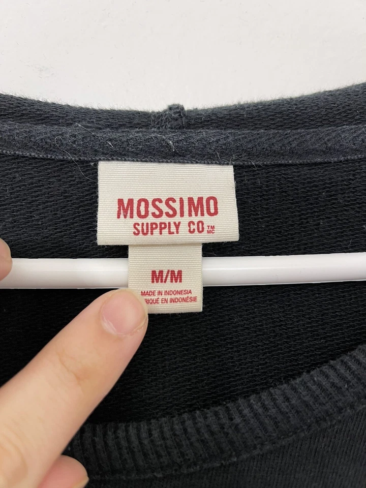 Sudadera negra manga larga Mossimo Supply Co. ligeramente usada para mujer talla M Foto 3 de 4