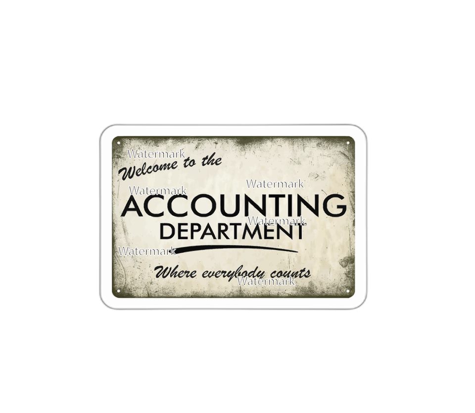 Accounting Department Sticker Decal