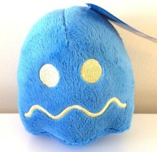 Dark Blue Ghost Pac man Plush Toy 5 inches. New Official Toy. Soft