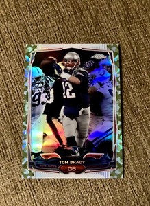 2014 TOM BRADY Topps Chrome Camo Refractor #62 /499 Patriots Bucs SP