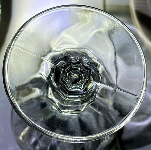 Set of (8) Libbey Duratuff Gibraltar Clear Glass Stemware Water Wine Goblets 7" - Picture 7 of 8