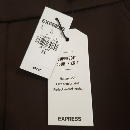Express High Waisted Nylon Pull-On Leggings New With Tags Extra Small XS Brown - Picture 6 of 9