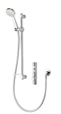 aqualisa isystem smart concealed shower with adjustable head and bath filler.