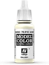 Vallejo Model Color IVORY 17ml - Hobby and Model Acrylic Paint - 70918