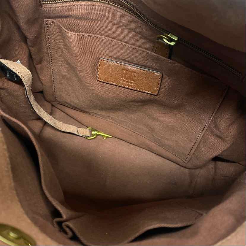 Frye Brown Leather Solid Shoulder Handbag - image 6