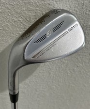 Titleist SM9 Vokey Tour Chrome LH 56 Degree 14 F Grind Sand Wedge Used 35.5  