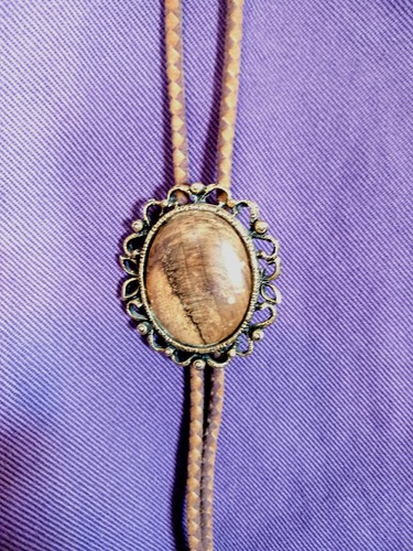 Men's Vintage Wood Bolo Tie