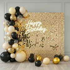 Light Gold Shimmer Wall Backdrop 48 Glitter Panels Create 6 X 8 Ft Photo Backgro