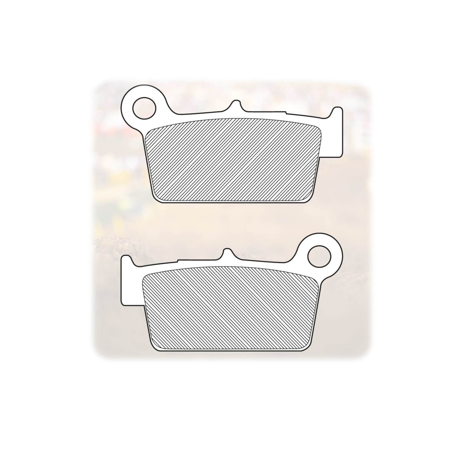 Rear Brake Pads for GAS GAS ECF300F 2013-2015 Renthal