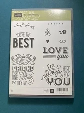 Stampin' Up! Friendly Wishes.  You’re The Best, I’m Always Here For You,Love You