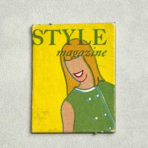 Vintage 1960's Mattel Barbie "STYLE MAGAZINE" Cardboard Accessory - 2 Sided VGC