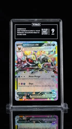 TAG 9 Umbreon ex 060/131 Sv: Prismatic Evolutions Holo Tag 9
