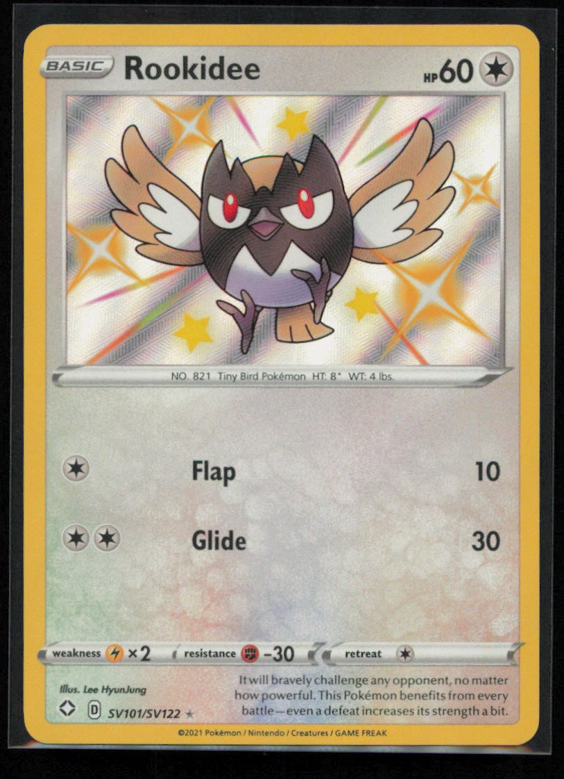 Rookidee SV101/SV122 Pokemon Shining Fates Shiny Vault Rare Shiny Near Mint