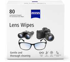 ZEISS Pre-Moistened Lens Cleaning Wipes, 80 Count