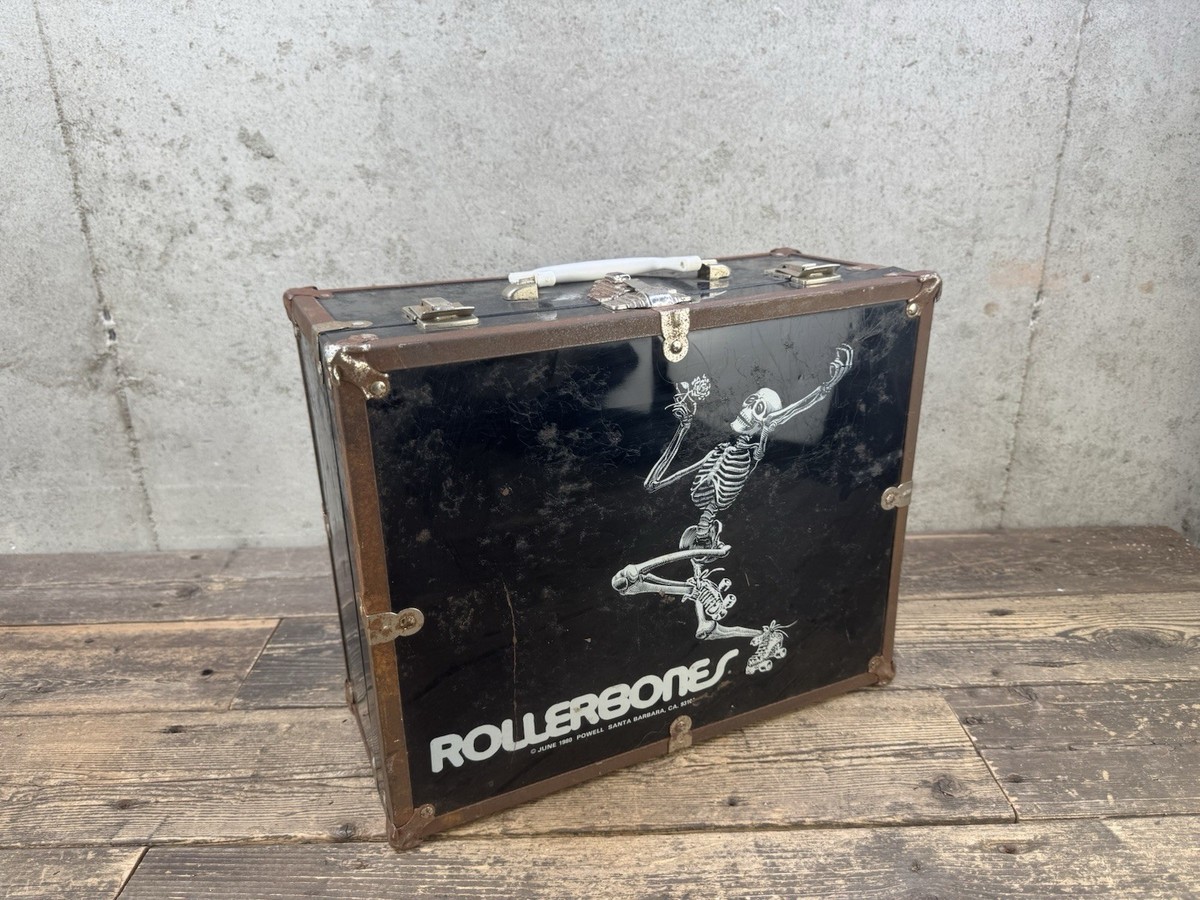 powell peralta Rollerbones Roller Skate Box Carrier Case Vintage