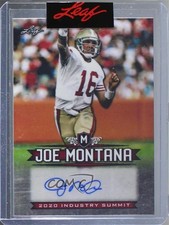 2020 Leaf Collection Industry Summit Joe Montana #IS-JM1 Auto HOF 5m1