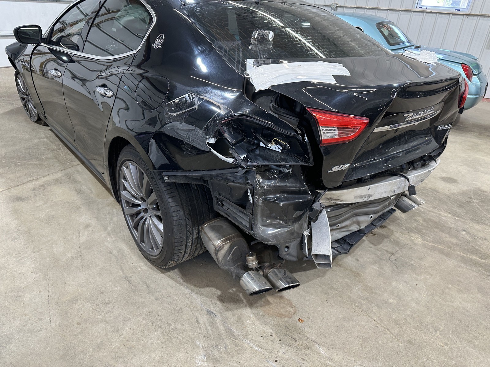14-22 MASERATI GHIBLI DRIVER LEFT REAR SIDE DOOR BLACK NERO 820A