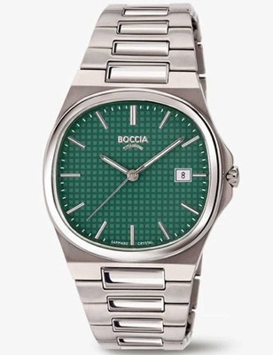 Boccia 3657-03 Mens Watch Titanium Sapphire crystal 39mm 5ATM