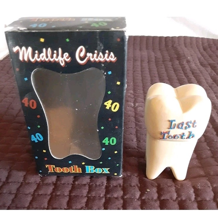 Midlife Crisis Tooth Box – Humorous Keepsake – New