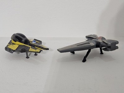 Star Wars Titanium Series - Anakin Jedi Starfighter & Sith Infiltrator W/ STANDS