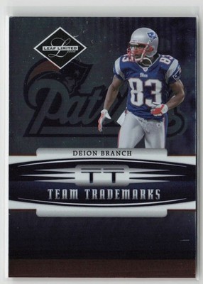 2006 Leaf Limited Donruss Deion Branch 075/100 Patriots Team Trademarks TT-24