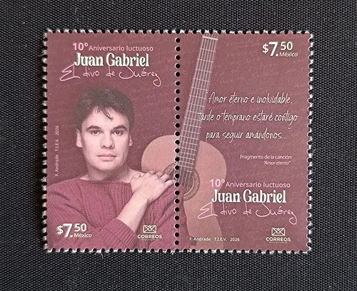 MEXICO 2026 JUAN GABRIEL Iconic popular music singer songwriter death anniv. iss
