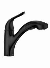 Moen 87557BL Brecklyn Matte black one-handle low arc pullout kitchen faucet