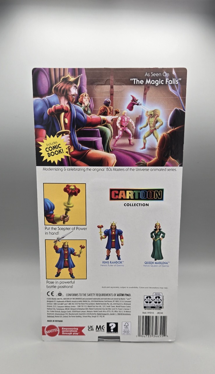 2025 Masters Of The Universe Cartoon Collection King Randor In-Hand Case Fresh