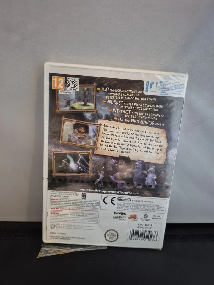 Wii Where The Wild Things Are Complete with Manual New Sealed Nintendo Wii - Image 2 of 2