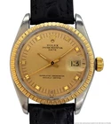 Awesome Vintage Rolex Mens Pyramid Dial 1505 Date Model Deco Running Wrist Watch