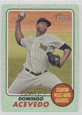 2017 Topps Heritage Minor League Edition Green 3/50 Domingo Acevedo #118 0d4