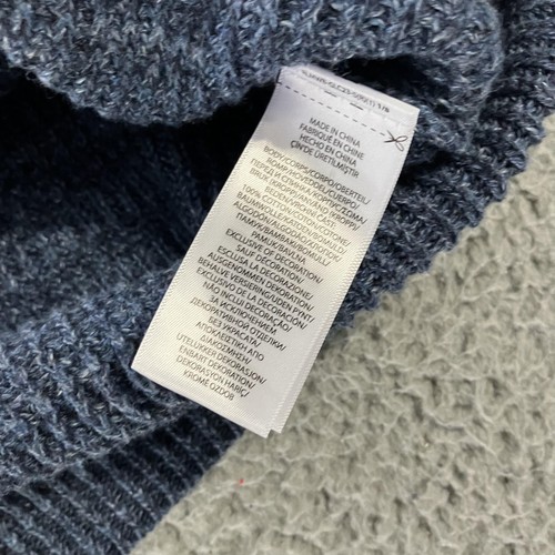 Polo Ralph Lauren maglione uomo XL blu maglia pullover Henley cotone nuovo preppy - Foto 6 di 9