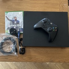 Microsoft Xbox One X 1TB Console With Power Lead - Game & Controller (read)