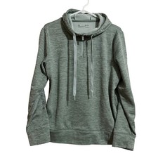 Under Armour ColdGear Green Heathered Quarter Zip Pullover Sweatshirt Womens Med