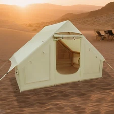 Outdoor Inflatable Camping Tent with Hand Pump and Storage Bag for 3-4 People US