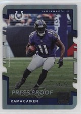 2017 Panini Donruss Press Proof Silver Die-Cut 54/75 Kamar Aiken #126 12xs