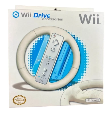 Nintendo Wii - Volant pour télécommande Nintendo Wiimote - Steering Wheel Blanc - Photo 1/4