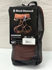 New Black Diamond Momentum Women’s Climbing Harness Size XS 26-29” Orange (E6)