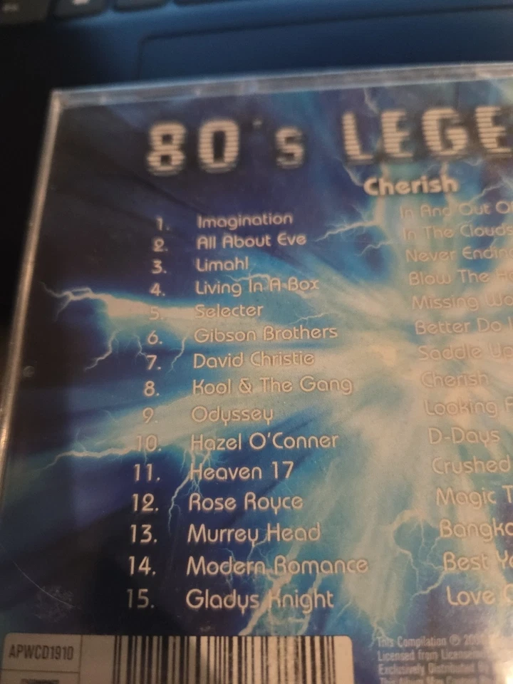 CD 1401 - Totally 80's Legends - Various Artists - CD Sealed - Cherish Foto 2 de 3