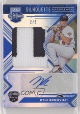 2018 Panini Elite Extra Edition Blue 2/5 Kyle Brnovich #UCSA-KB Auto hg6