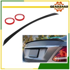 Sport Heckspoiler Lippe Schwarz Glanz für Mercedes E Klasse W213 Limousine 16-22